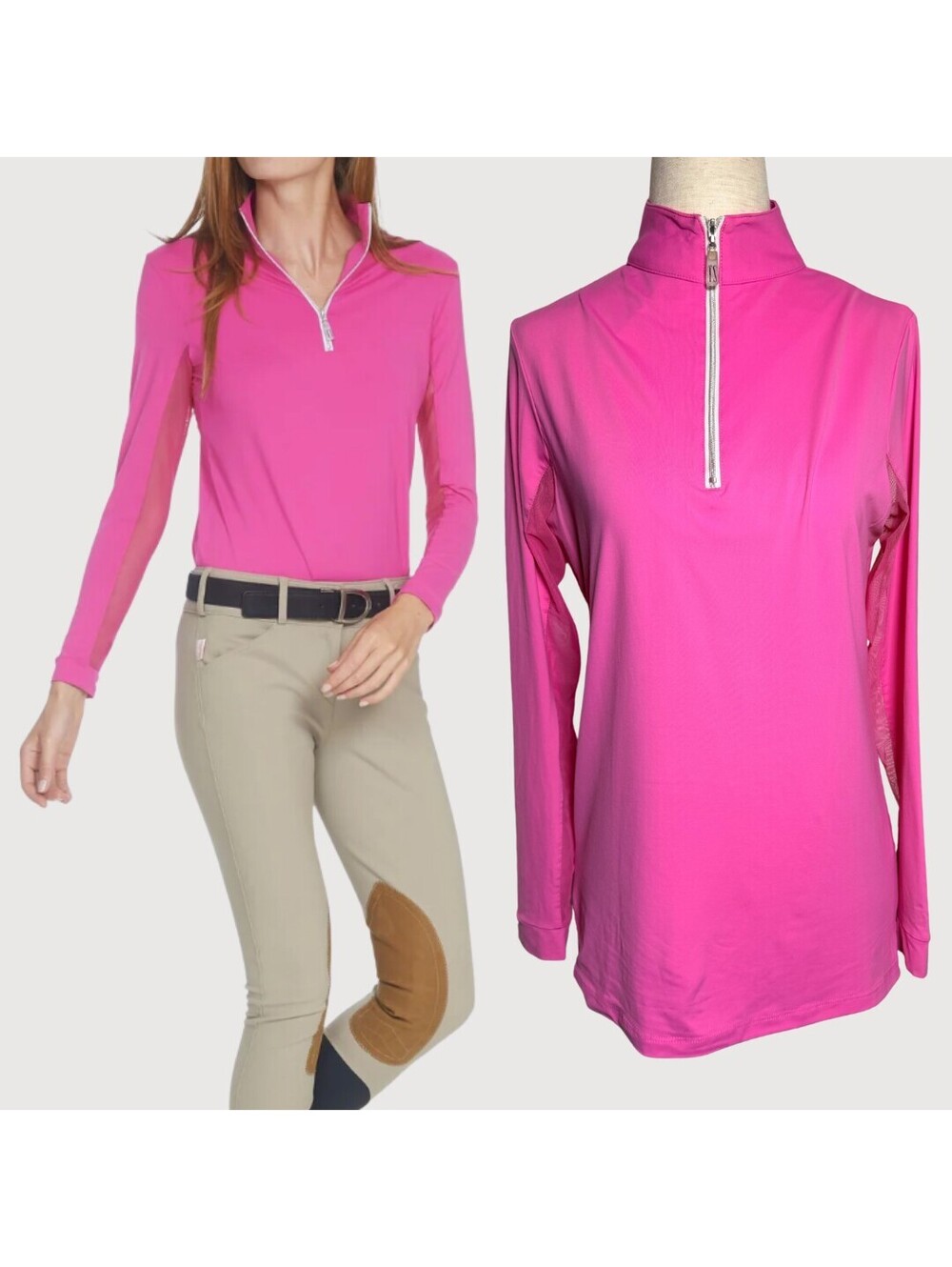 The Tailored Sportsman IceFil Sunshirt Pink Small